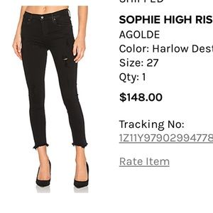 AGOLDE crop skinny
